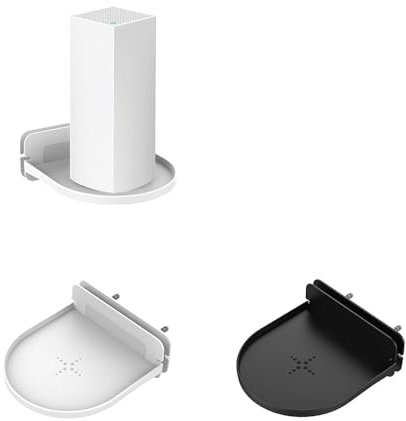 Supporto da parete per sistema WiFi a rete domestica, supporto per tenda Nova Linksys Velop TP-Link D-Link per router Wi-Fi Google Nest (bianco)