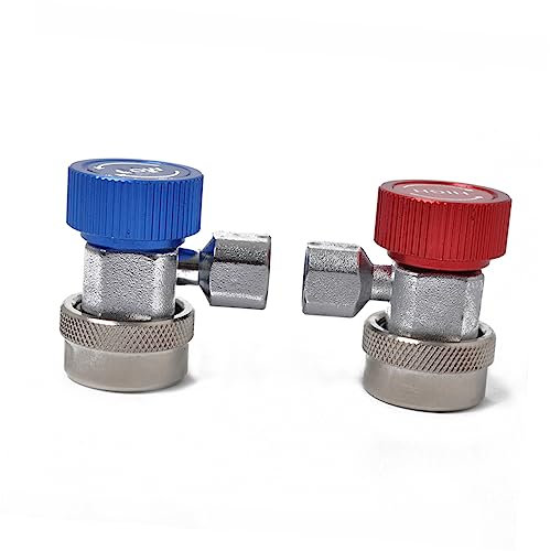 BESTYASH 134A Klimaanlagen Adapter Schnellkupplungsadapter für Sae Langlebig Praktisch Schützt vor Kältemittelverlust für Autoklimaanlagen