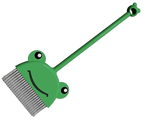 Masyrt Cute Cartoon Animal Broom Dustpan Set, Colorful Kids Cleaning Kit with Integrated Storage for Role Playing Game, Pretend Play Toy