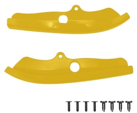 Frontspoilerlippen Für Dodge Für Challenger RT/Für Scat Für Pack 2015-2020 2X Frontschürze Lip Schaufel Schutz Streifen Körper Kit Diffusor Spoiler Splitter Schutz(Gelb)