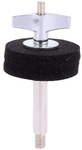 UKCOCO Soporte para Platillos de Hierro Negro Diseño Pulido, Tornillo Fácil de Instalar para Batería y Bombo, Accesorio Duradero para Montaje de Percusión