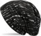 styleBREAKER Beanie Mütze mit Metallic Streifen, Slouch Longbeanie, Unisex 04024120, Farbe:Schwarz