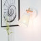 Licht-Erlebnisse Wandlampe Stoff Holz in Natur Weiß Schlafzimmer Esszimmer H:28 cm E27 blendarm Modern Skandinavische Wandleuchte Wohnzimmer VAIO