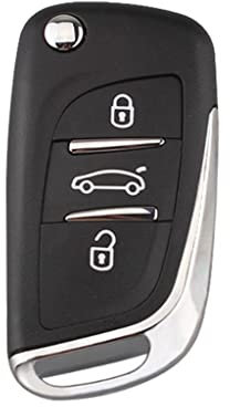 Homyl Carcasa Caso Cubierta de Llave Remota 3 Botón para Citroen C2 C4 Peugeot 306 407 408 Coche Auto