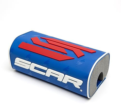 SCAR Paracolpi Coprimanubrio moto cross Protezione Manubrio senza traversino - Blu