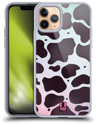 Head Case Designs Cow Fad Animal Prints Gel Case [Military Grade Protection] Compatible with Apple iPhone 11 Pro and Compatible with MagSafe
