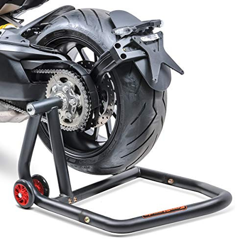 ConStands - Motorrad Montageständer kompatibel mit Ducati Panigale V2 20-24 Schwarz Hinterrad Einarmständer Single One
