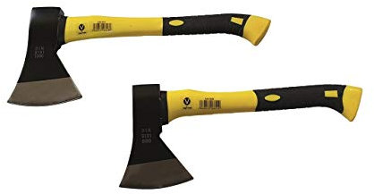 Spaltaxt Gartenaxt Axt Beil 600 1000 g mit Fiberglasstiel 2 tlg Set