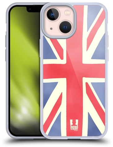 Head Case Designs Union Jack Ich Träume Von London Gelhülle [Militärischer Schutzgrad] Kompatibel Mit Apple iPhone 13 Mini Und Kompatibel Mit MagSafe