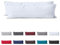 Hometex Premium Textiles 2-er Set Kissenhülle Baumwolle Renforcé | Doppelpack Kissenbezüge ca. 115 g/m² | Oeko-TEX®Standard 100 Kissen-Bezug mit Reißverschluss | 40x145 cm Weiss