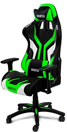 Sparco Bürostuhl/Gaming-Stuhl Torino - Schwarz/Grün - Verstellbar