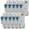 EATON 109131 PLGC4-C20/1N - DISJONCTEUR MODULAIRE PH/N - Blanc - MANETTE BLEUE - 1P+N / 20 A - COURBE C - Raccordement direct sans vis - 10 disjoncteurs
