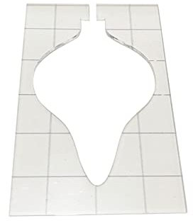 GADXE Nähset Schablone Nählineal Speziell geformte Schablone Hohl Patchwork Weihnachten DIY Kunsthandwerk & Nähen Messschieber Edelstahl (A, One Size)