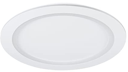 EGLO connect.z Smart Home LED Deckenleuchte Padrogiano-Z, ZigBee | App und Sprachsteuerung Alexa, warmweiß-kaltweiß, RGB Rahmen, dimmbare Metall Deckenlampe in Weiß, Ø 60 cm