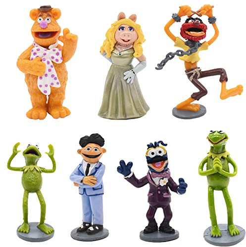 Nesloonp Mini Figuren Set 7pcs Geburtstags Party,Cake Deko Figuren, Minifigur,Cartoon Marionette Cake Topper for Children Girls Party Decoration Cartoon Geburtstags Party Liefert,Cupcake Dekoration