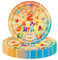 16P 2nd Birthday Paper Plates 7,Colourful Second Birthday Tableware Party Plate Disposable,Happy 2nd Birthday Table Decorations Plate Luncheon Plates for Baby Girls/Boys 2nd Birthday Party Decoration