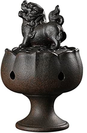 HIHELO Wasserfall Räuchergefäß Buddha Supplies Keramik-Räucherofen, Adlerholz-Räucherofen, Räucherofen, Räucherstraße, antikes Löwenornament Tisch Räuchergefäß