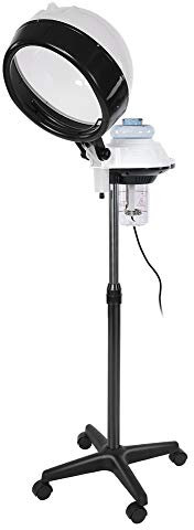 Haardampfer, 450 W und 750 W, Professioneller Stand-Haardampfer für Tiefenpflege mit Timer-Funktion, 4 Rollräder, Höhenverstellbar, Friseur-Pflegehaube für Spa, (Europäische