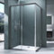 Mai & Mai Cabine de Douche Paroi de Douche avec Porte Coulissante Verre Trempé de Sécurité Transparent Revêtement Nano Easy Clean 90x120x190cm RAV16L K