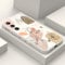 LEECG für Samsung S24 Hülle, für Galaxy S24 Handyhülle Kreative Blume Muster Design Drop Schutz Weiche Ultradünne Kratzer Resistent Mikrofaser Innenfutter für Samsung S24 Cover-Morandi Weiß