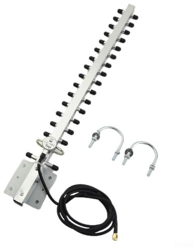 P-SMA Antenne sans fil directionnelle extérieure pour Yagi 2,4 GHz WiFi pour routeur antenne sans fil extérieure