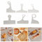 HONEYSEW 6PCS 5mm Charcuterie Board Template Acrylic Router Templates for Woodworking Handle Cutting Board Templates Angled Curvy Tracing Stencils Guide Tools for Kitchen