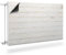Muralo Radiator Cover, Magnetic Radiator Cover for Panel Radiators Made of Steel or Sheet Metal - Odourless and Safe for Health - White Horizontal Planks Width 90 cm x Height 60 cm