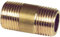 Gewindefitting Messing Rohrdoppelnippel DN25 (1) Länge 80mm AG