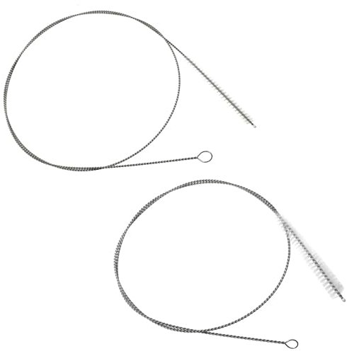 Haidong Lot de 2 Pinceaux de Nettoyage Longues pour Tuyau d'Alimentation (1,2 cm/0,5 cm chacune)