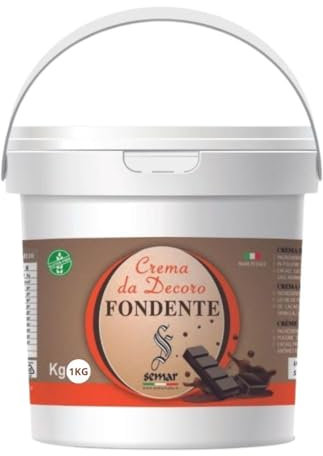 SEMAR® | Crema spalmabile Fondente - MADE IN ITALY - da 1KG ideale per privati ed uso commerciale ( Gluten Free )