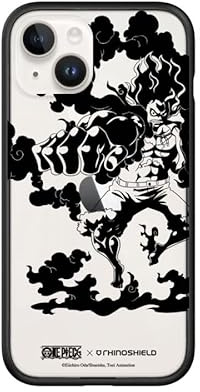 RhinoShield Modulare Case kompatibel mit [iPhone 14] | Mod NX - Anpassbare & stoßdämpfende Schutzhülle im schlanken Design - 3.5 Meter Fallschutz - Schwarz [One Piece/Gear 4th Snakeman B&W]