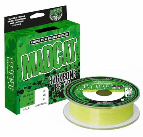 Madcat Backbone - 300m geflochtene Angelschnur, Durchmesser/Tragkraft:0.55mm / 72.7kg