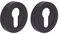 HANDLEZONE® 2 Pack Euro Cylinder Door Lock Key Escutcheon Covers - Black Matt
