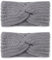 2 Stück stirnband damen winter,stirnband kinder,stirnband mädchen,Stirnbänder Strick,Haarband Elastische,Ohrenwärmer,Vielseitig Stirnband Damen,für Herbst Und Winter(Grau)
