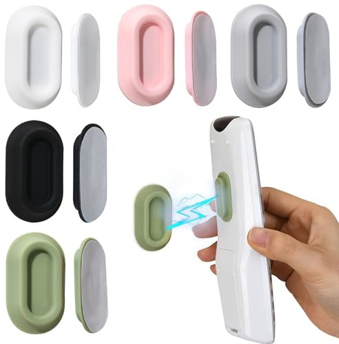 PEAKGEAR Pack of 5 2024 Improved Magnetic Remote Control Holder, Silicone Strong Magnetic Holder, Wall Mount, Remote Control Holder for Home, Office (Multi-Colour)