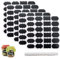 XURJUMI 120 Piezas Etiquetas Adhesivas Amovible, Impermeable Pegatinas Pizarra para Tarros, Etiquetas Pizarra, con 1 Bolígrafos de Pizarra Blanca para Decorar Especias, Tarros, Despensa, Vino