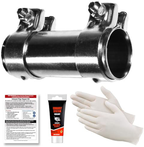 E-TECH Exhaust Repair Kit - Fits Exhaust Straight Pipe Diameters 41mm-43mm