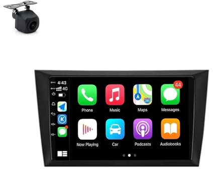 9 Autoradio Android 15 per Volkswagen Golf 6 2008-2016 CarPlay & Car Stereo Multimedia Player con GPS 4G WiFi BT USB FM Mirror Link SWC telecamera posteriore(8+256G）
