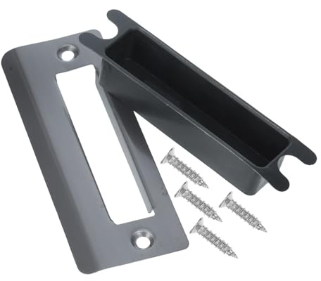 DOITOOL Plaque De Serrure Renforcée Acier Inoxydable Pour Porte Intérieure Kit De Rechange Pour Cadres De Porte Bois De Chambre Résistant Et Stable Protection Des Serrures