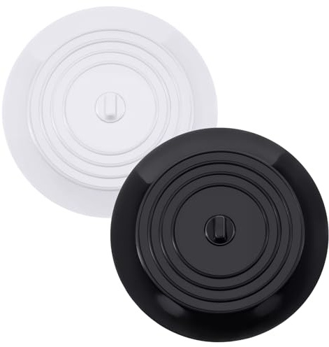 2PCS Plug Ventouse en Silicone Antidérapants - Accessoires de Salle de Bain