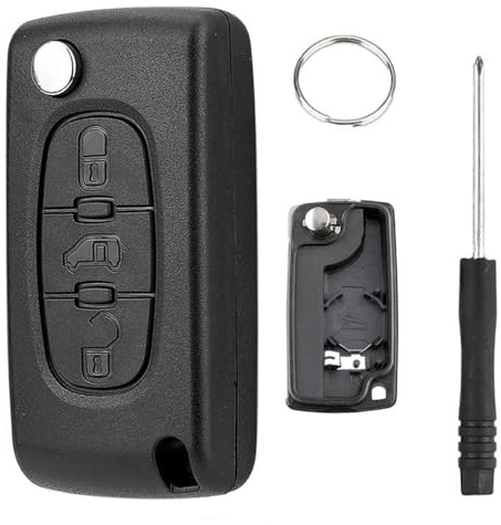 Carcasa de llave para Peugeot Expert/Partner de repuesto de caja completa, mando a distancia para Citroe-n Berlingo Dispatch Jumpy Van Toyota ProAce,Carcasa llave kit – 3 botones (0536+VA2)