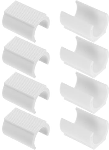 Ciieeo Stuhlbeinschoner U Förmig 8 Stück rutschfeste Bodenschoner für Gartenmöbel und Hartholzböden Geräuschdämpfend 4X2.5X2.5Cm