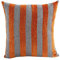 Nunubee Nordischen Stil Gestreifte Chenille Sofakissen Kissenbezüge Kissenhülle Dekokissen Kissenbezug, 45 * 45cm Grau und Orange