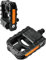 GORIX Bike Flat Pedals Folding Faltbar mit Reflektor Road Mountain MTB Fahrrad (GX-F55) (schwarz)
