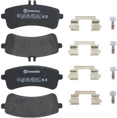 BREMBO Bremsbelagsatz, Scheibenbremse P50132 | Kompatibel mit: MERCEDES-BENZ AMG GT, C-CLASS, S-CLASS, SL