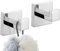 TURS Towel Hooks Clothes Robe Hook for Bathroom Kitchen Garage Stainless Steel Wall Mounted 2 Pack, Polished Chrome Finish