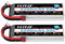 HRB 2 STÜCKE 3S 5200mAh 50C Lipo Batterie 11,1V Lipo Akku der Klasse A+ für RC Drone Hubschrauber Flugzeug Quadcopter Auto LKW (Dean T Stecker Stil)