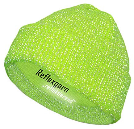 REALflex-Beanie NEON-GELB; reflektierende Mütze für Mann, Frau, Kind und Senioren - warm und sichtbar unterwegs!