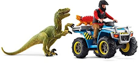 Schleich 41466 Quad escape from Velociraptor Dinosaurs