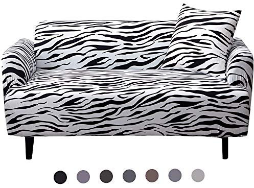 Sofabezug 1 2 3 4 Sitzer Stretch, DOTBUY Elastische Universal Sofa Überwürfe Sofahusse Sofa Abdeckung Schonbezug Couchbezug für Armlehnen Sofa (3 Sitzer (190-230cm),Leoparden Muster)